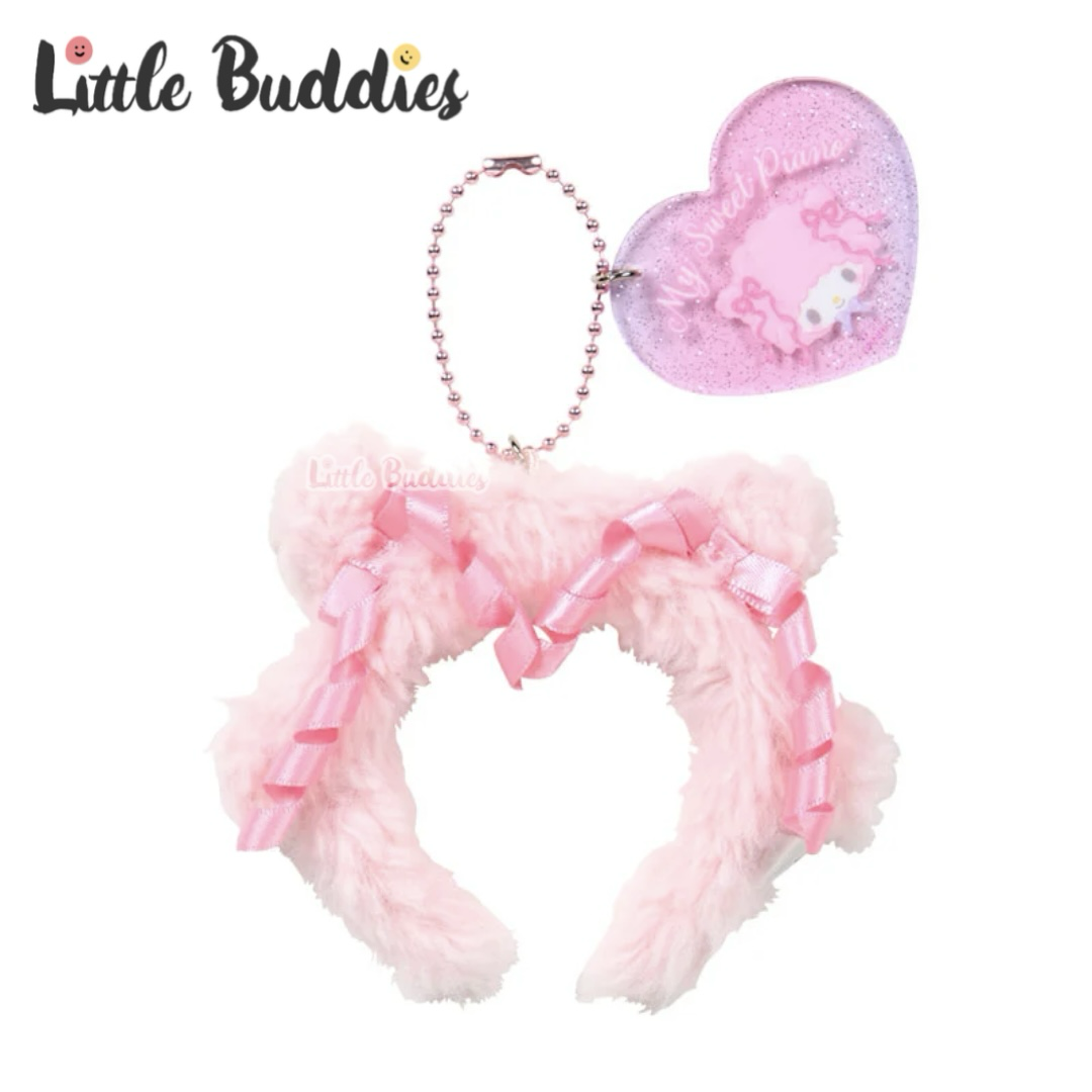 日本 Sanrio My Sweet Piano Dreamy World生日系列 - 頭箍連心形牌匙扣