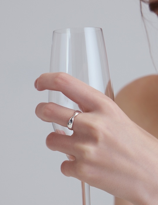 【925純銀】交織永恆可調式戒指(銀)