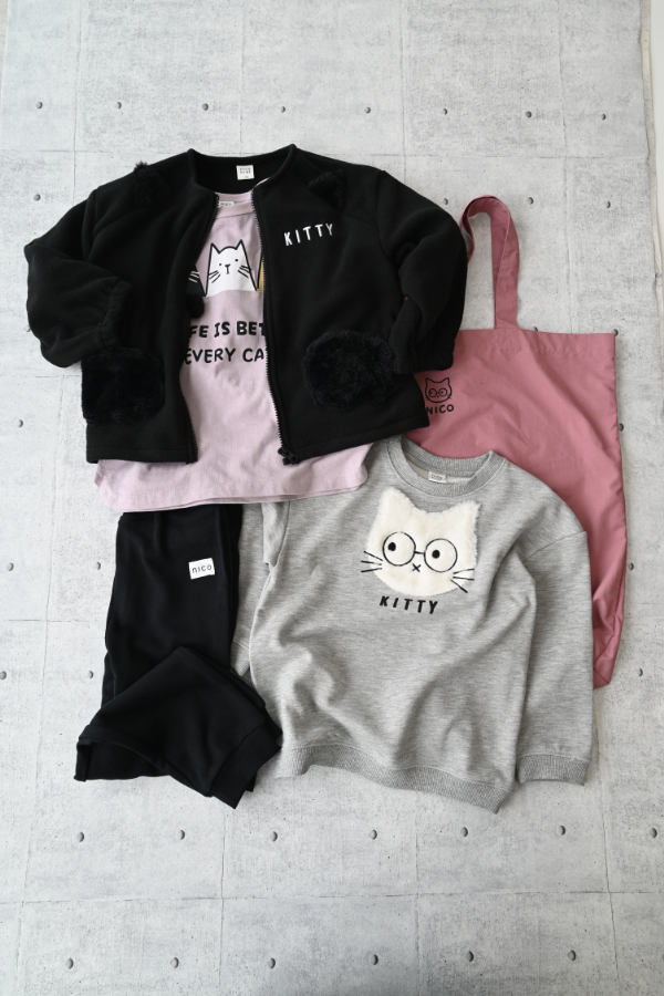 日本NICO HRAT 男女孩 超萌貓咪 限量 Happy bag (一組5件組，140) 269002