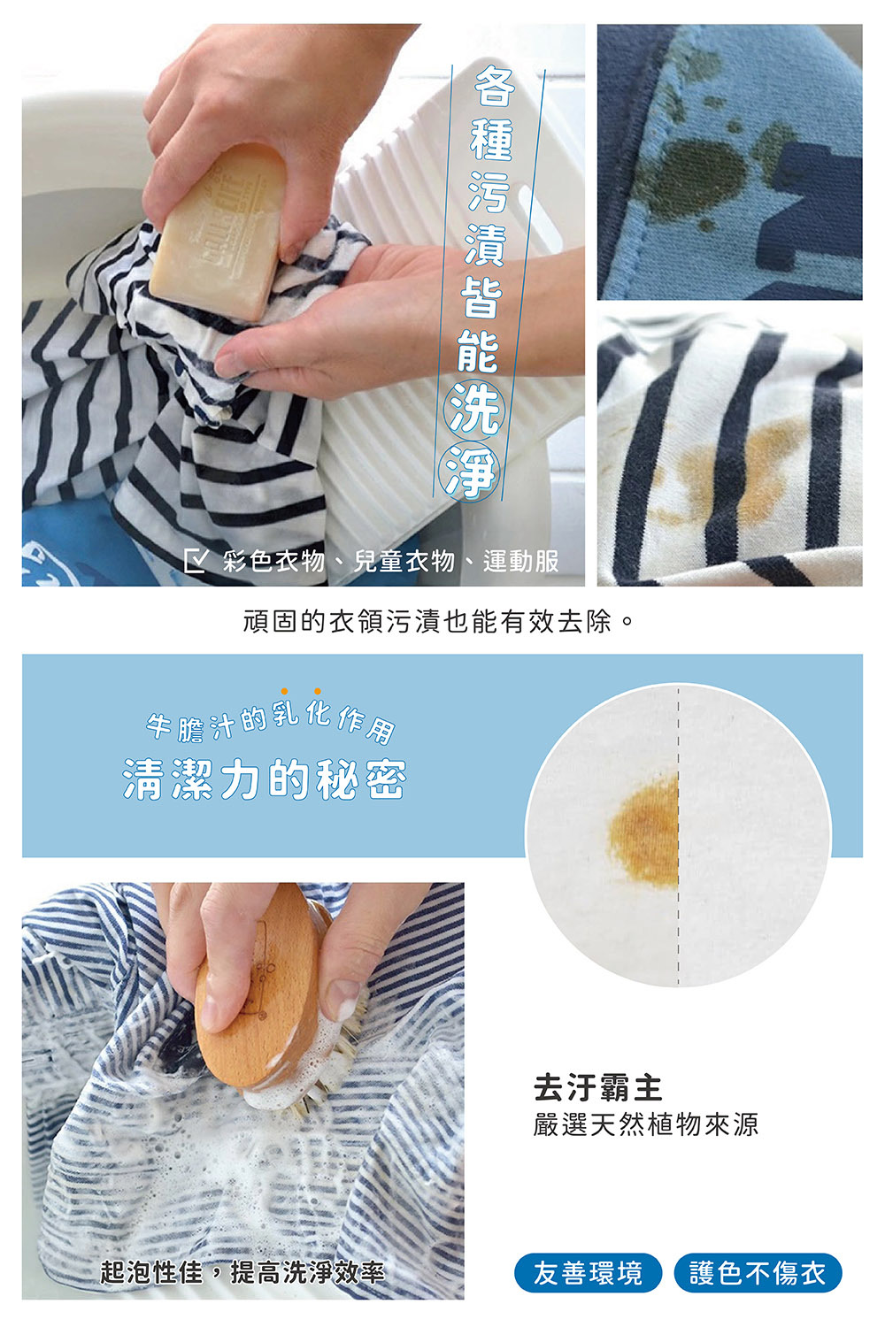 《Freddy Leck》德國製天然去污GALLSEIFE洗衣皂 100g