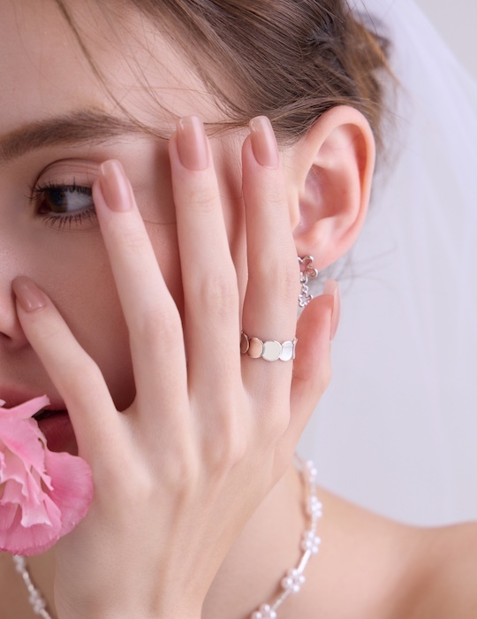 【925純銀】環繞圓舞曲可調式戒指