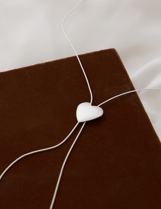 甜系霧光愛心可調式項鍊