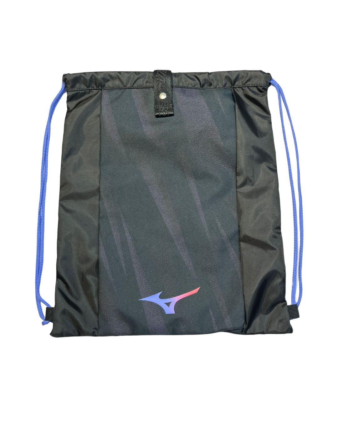 MIZUNO DRAWBAG WASO  運動背包 黑x藍紅色logo