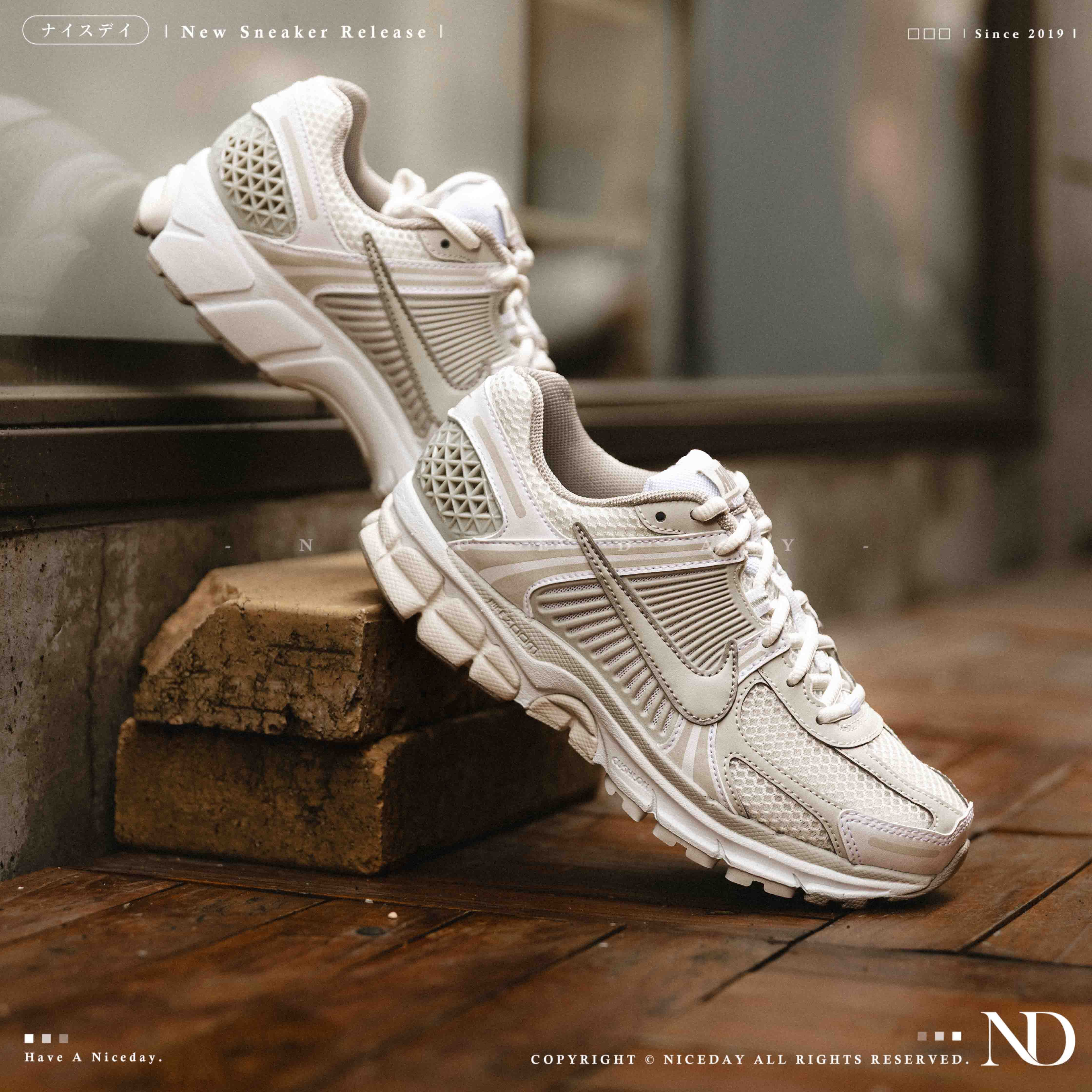 NICEDAY 現貨 Nike Zoom Vomero 5 Light Bone 骨白 白 奶油 復古 慢跑鞋 FJ2028-107