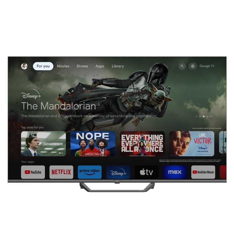 【Haier海爾】50吋 4K QLED DLG-120Hz GoogleTV 智慧聯網顯示器 H50S80EUX (不含安裝)