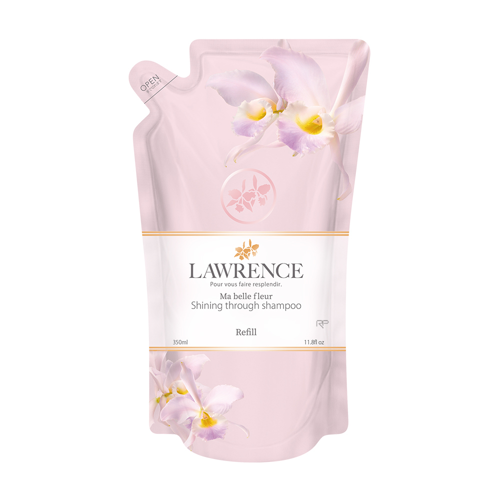 LAWRENCE 柔綸絲-粉漾 閃耀滋養洗髮露補充包350ml