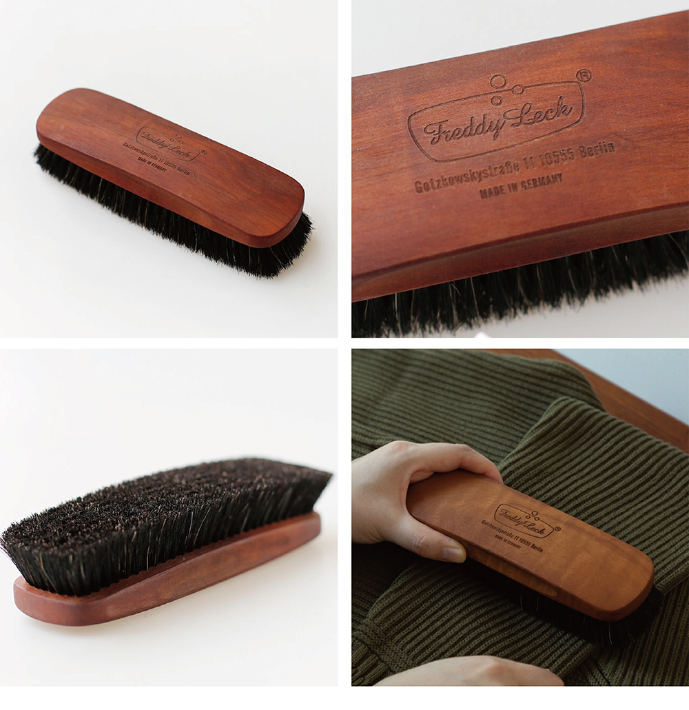 《Freddy Leck》德國製天然木馬毛衣物除塵刷