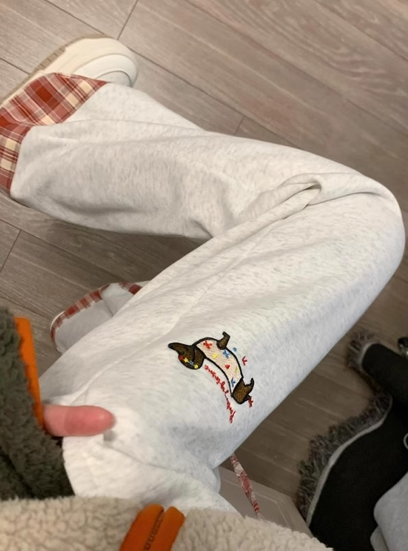 Plaid Puppy Jogger Sweatpants