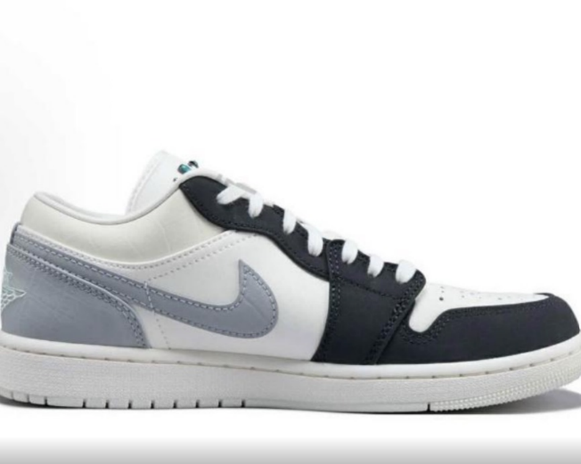NIKE Air Jordan 1 Low White Blue Gray Men's Shoes Casual Shoes    JUL25