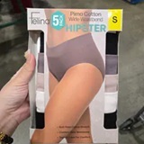 [S] FELINA WOMENS 5 PACK PIMA COTTON WIDE WAISTBAND HIPSTER, 1369109-MULTI (SZZ643)