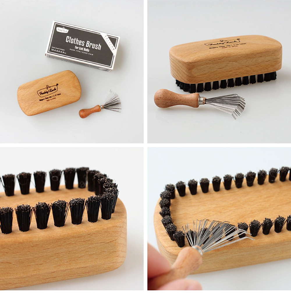 《Freddy Leck》日本製織物除毛球刷&刷具清潔器