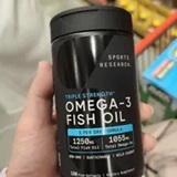 [S] SPORTS RESEARCH TRIPLE STRENGTH OMEGA-3 FISH OIL,150 FISH SOFTGELS, SZZ647 (SZZ647)