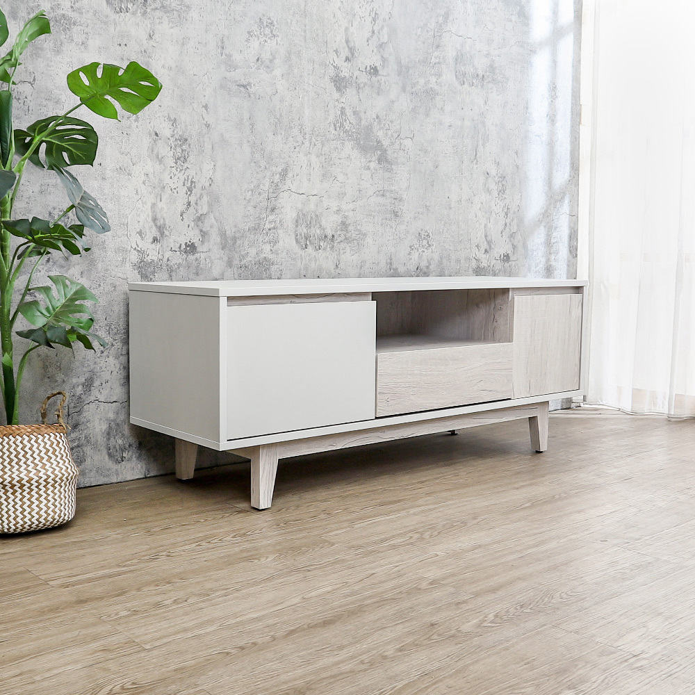 克萊妮4尺二門單抽電視櫃/長櫃/視聽櫃