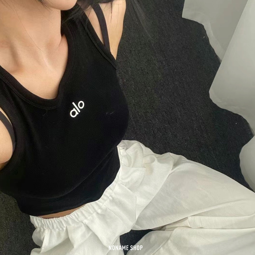 ALO YOGA Aspire JISOO同款 經典 LOGO 背心 兩色 (女款)