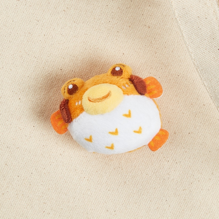 Pluffer Fish (Fat Ball) Plush Pin