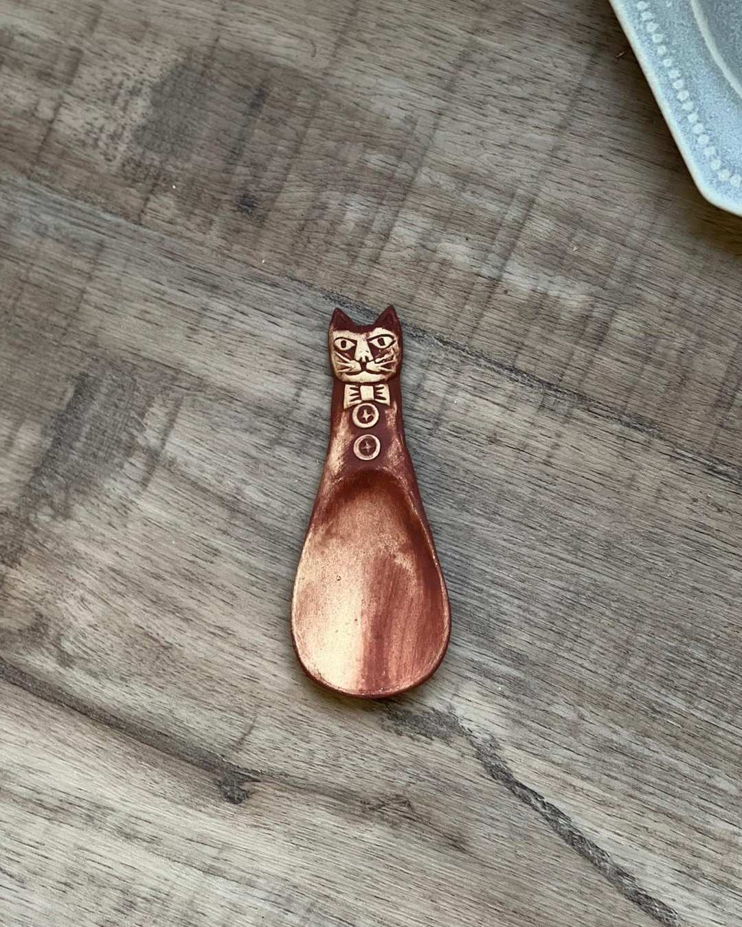 貓紳士匙｜益子燒