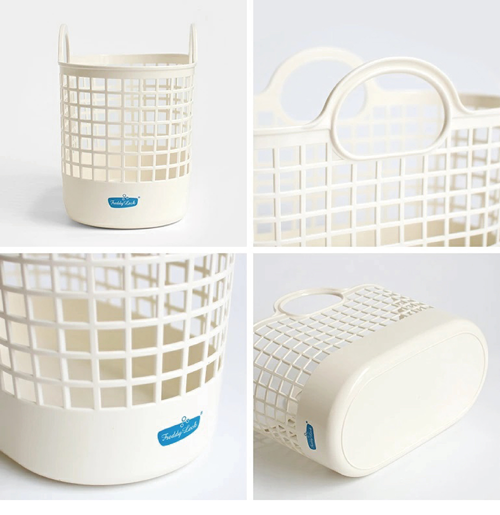 《Freddy Leck》日本製迷你輕量雙提把萬用洗衣置物籃 12L