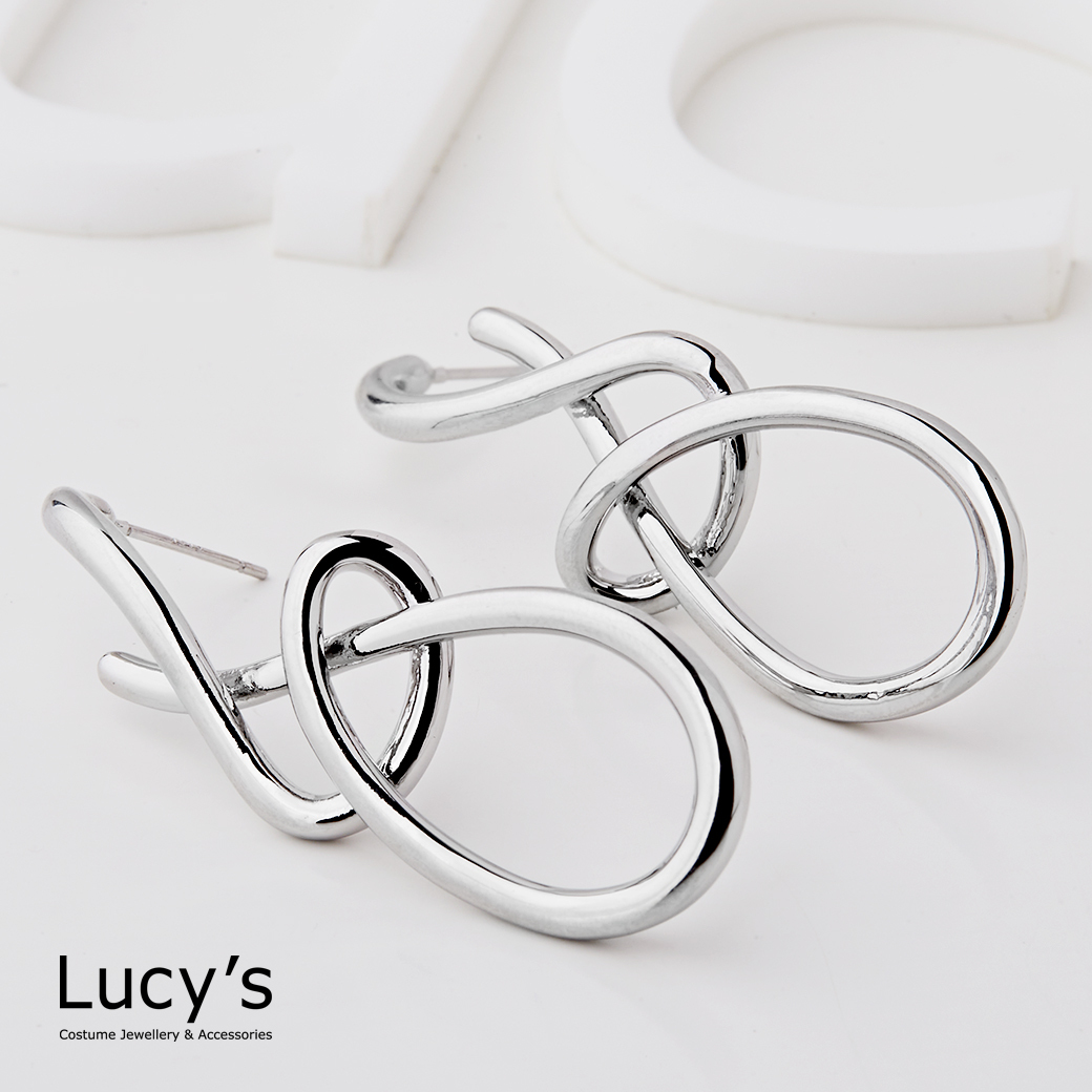 結繩 耳環 (二色) (123853/123854)