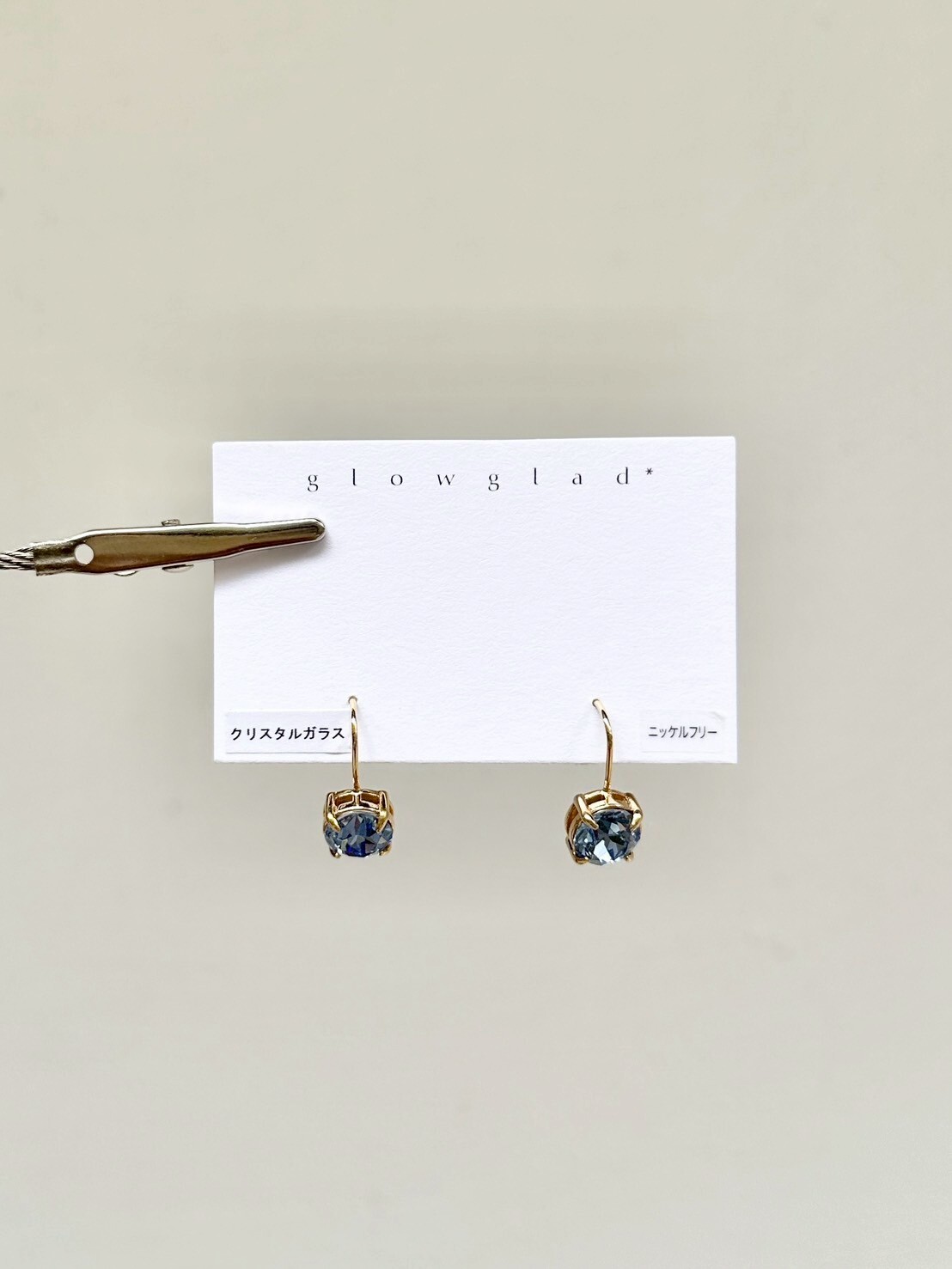 [glowglad] candy hook 耳針 | 淺藍寶 | NO.30
