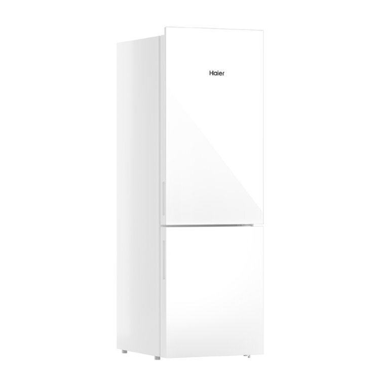 【Haier 海爾】 FCR-330W ｜325L一級能效 玻璃雙門冰箱 琉璃白 (含運送+基安)