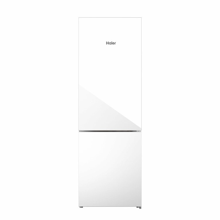 【Haier 海爾】 FCR-330W ｜325L一級能效 玻璃雙門冰箱 琉璃白 (含運送+基安)