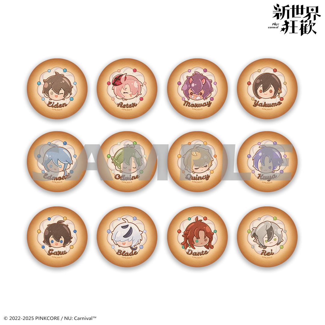 誕生日のひとときシリーズ - ふわふわ缶バッジ﹙ランダム 全12種﹚