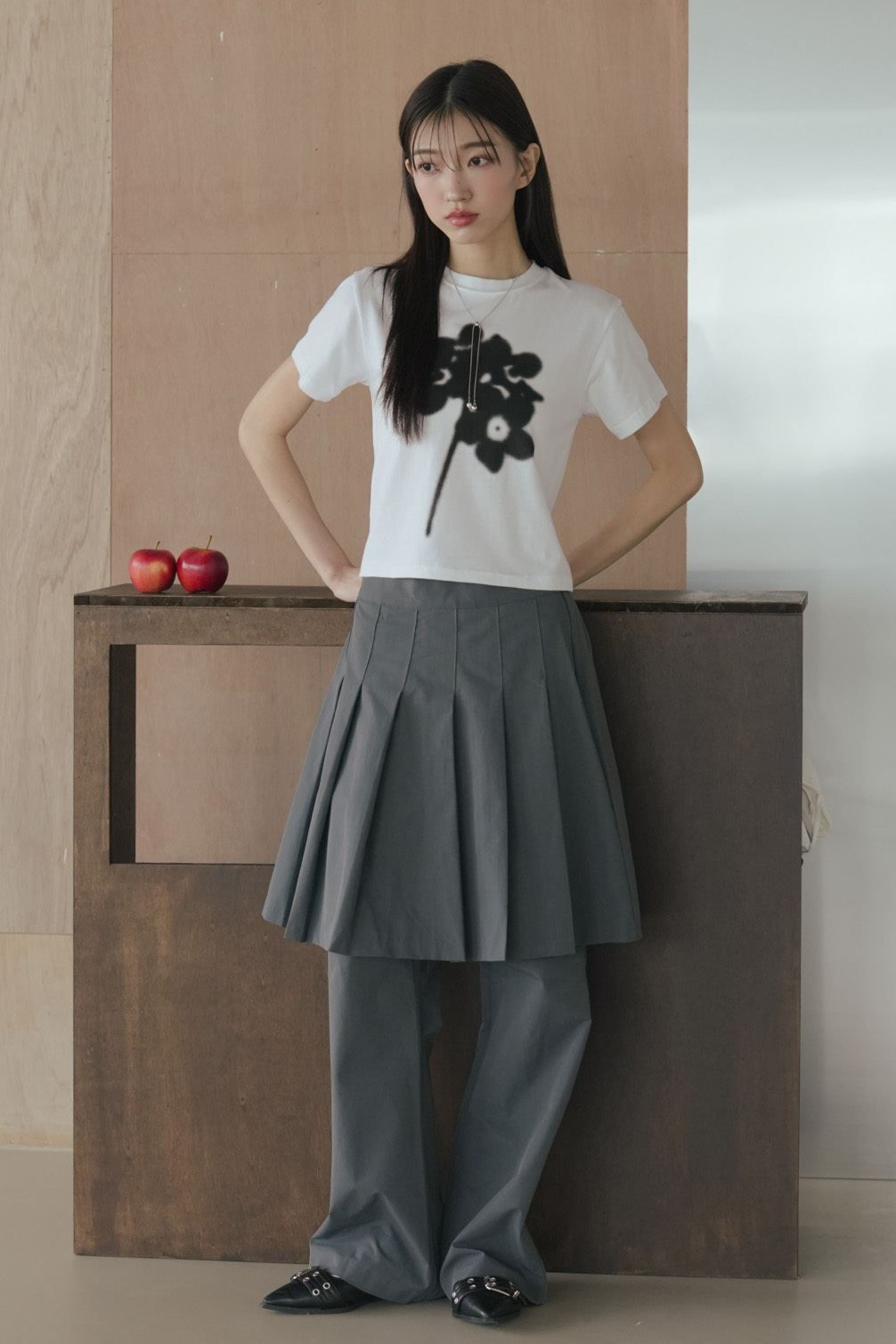 Soft Fabric Pleated Pants #長褲