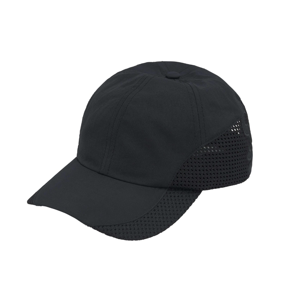 -(B06)-SUPREME CORDURA MESH 6-PANEL 分色 布貼 六分割帽 黑色/紅白/白色/落葉/粉色-SS25H3