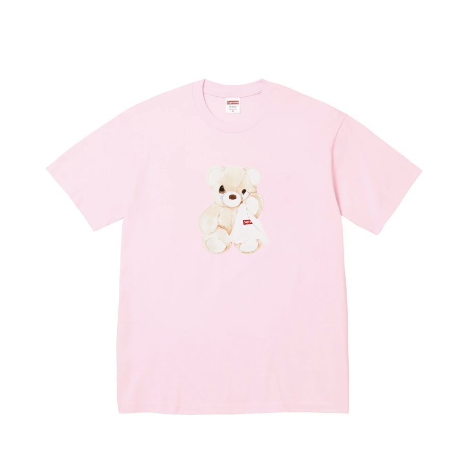 -(B3c02)-SUPREME BEAR TEE SS25 哭哭 小熊 短Ｔ 黑色/粉色/白色/棕色/藍色-SS25T62
