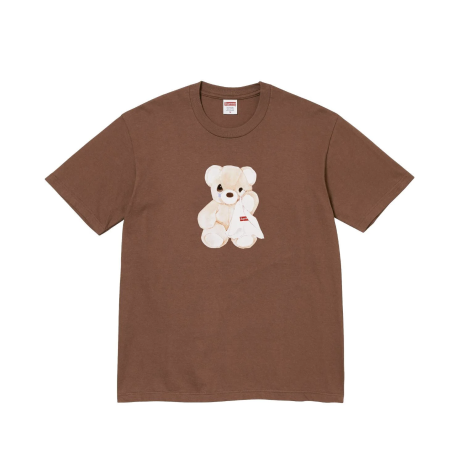 -(B3c02)-SUPREME BEAR TEE SS25 哭哭 小熊 短Ｔ 黑色/粉色/白色/棕色/藍色-SS25T62