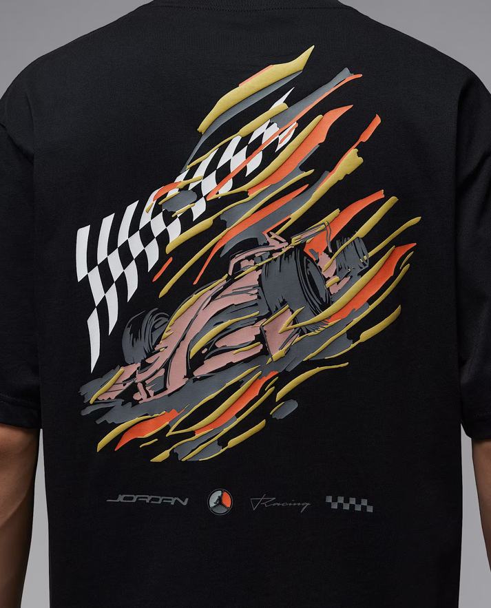 NIKE /  Jordan / Racing Pattern men's  T-shirt / Black    /   JUL25