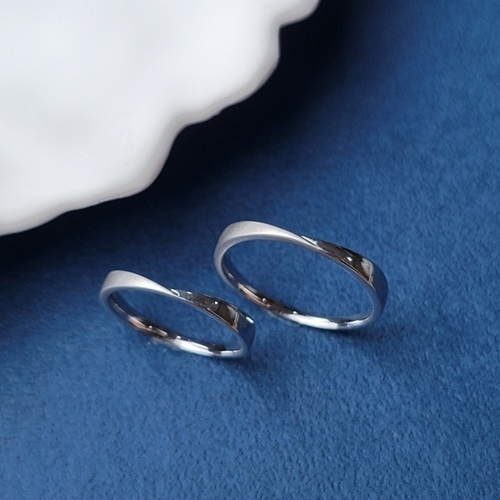 【me.luxe】SV銀對戒-默契-男女對戒