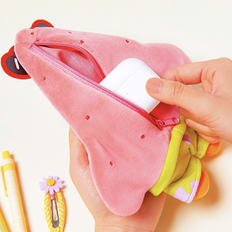 SPONGEBOB x KAKAO FRIENDS RYAN 萊恩x派大星 收納小包 墨鏡造型 聯名款 韓國代購