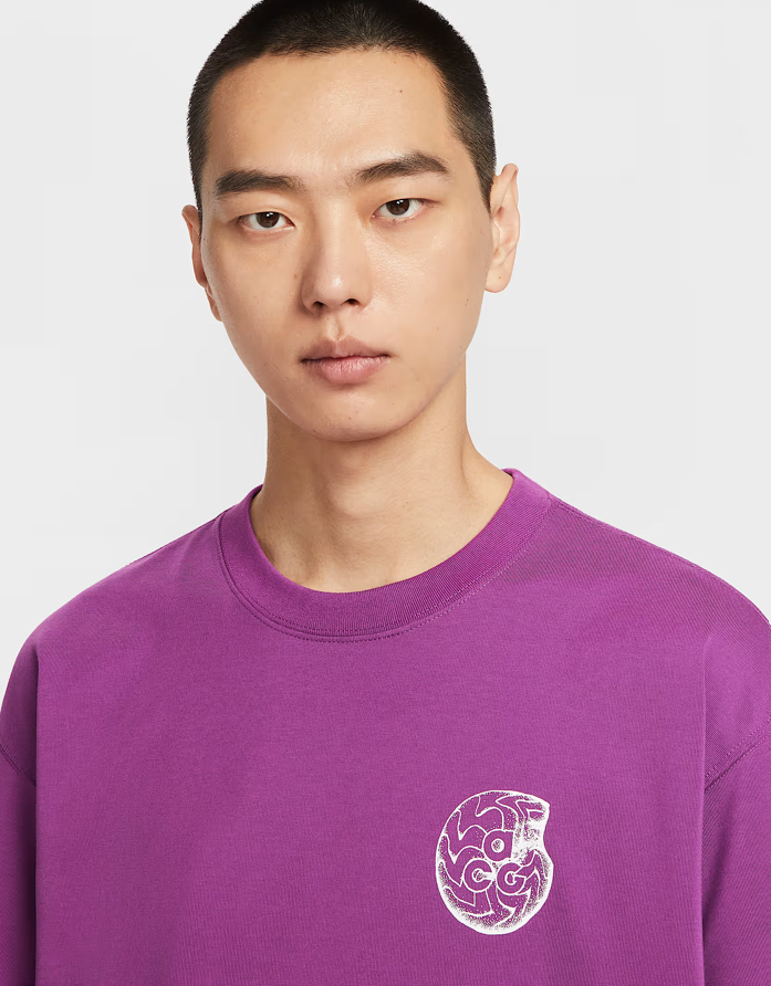 Nike ACG / Men's quick-drying T-shirts / Fossil pattern /  purple /    JUL25