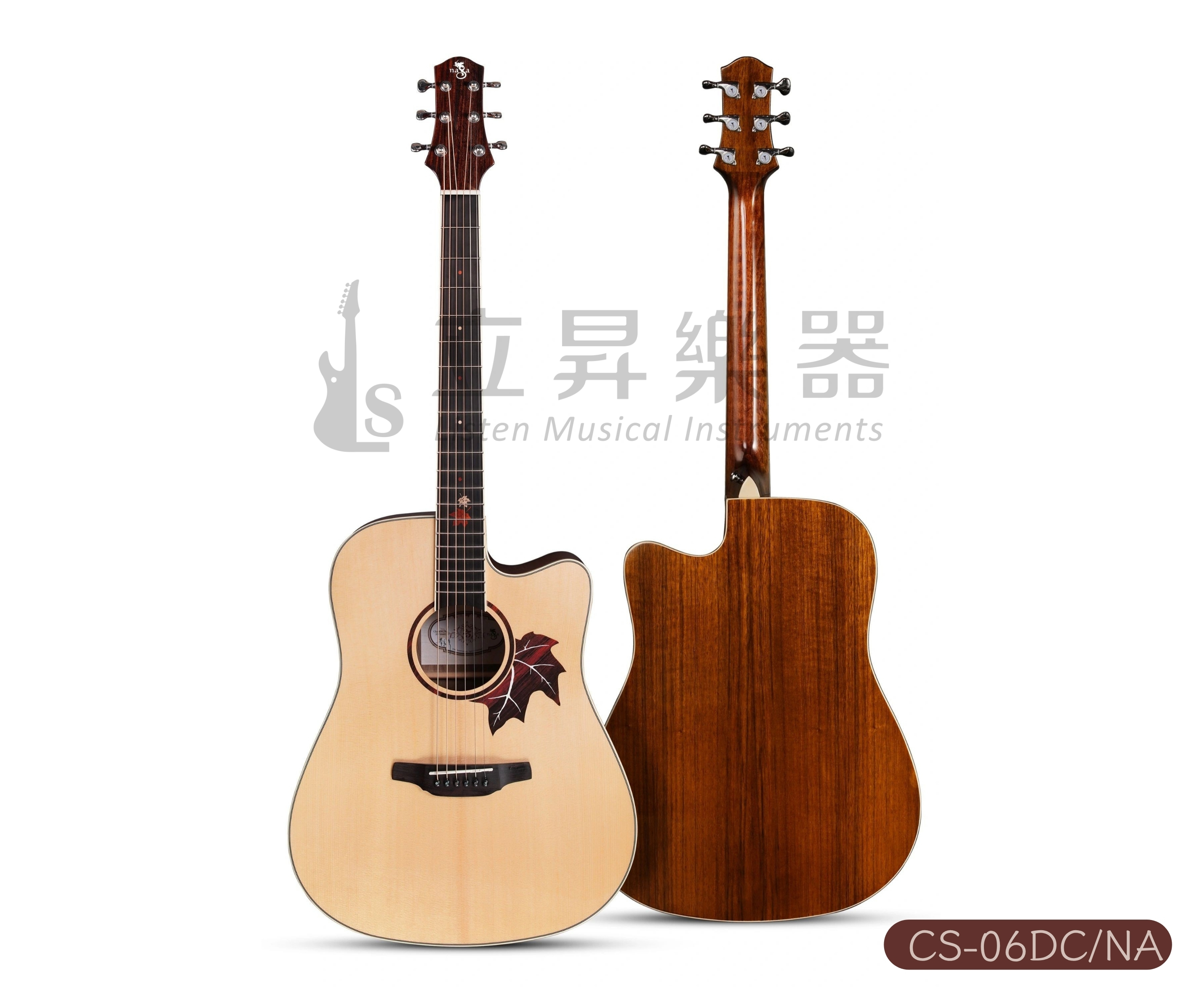 NAGA吉他 25周年特別款 楓葉款系列 雲杉木面單 胡桃木側背板 附原廠琴袋 CS-06DC/NA-41吋、CS-06GAC/NA-40吋、CS-06GS/NA-36吋