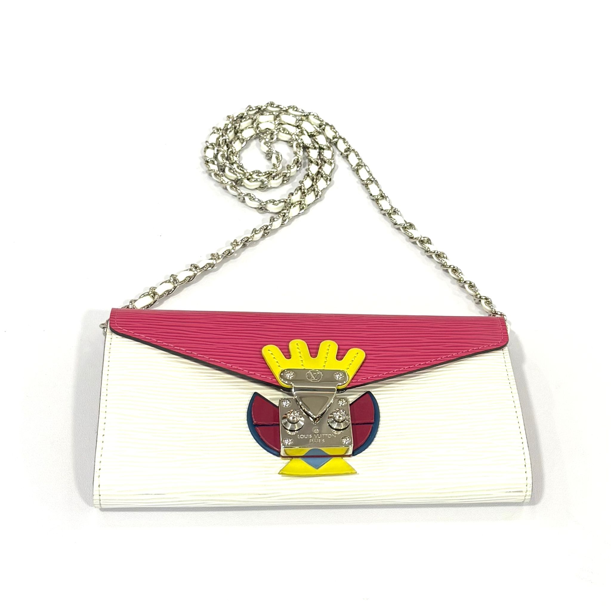 全新LV長銀包 粉色白色部落面具TOTEM SARAH EPI水波紋牛皮 WALLET M60792 #BRAND NEW #香榭站正品