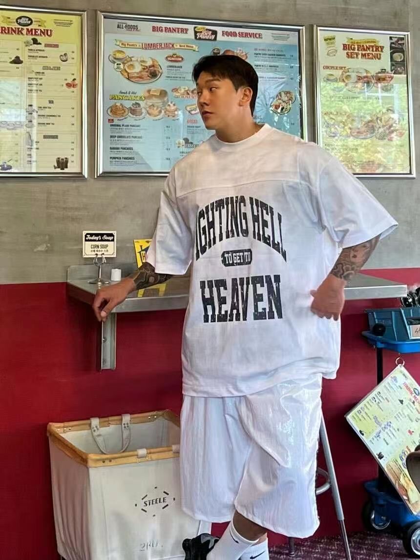 《K》612暈染美式剪裁短T