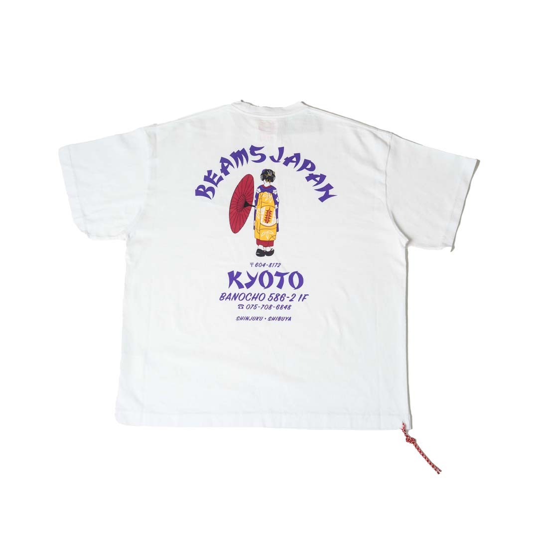 2025SS BEAMS JAPAN 京都 限定 超限量 背後 藝妓 短T 現貨 11081392458