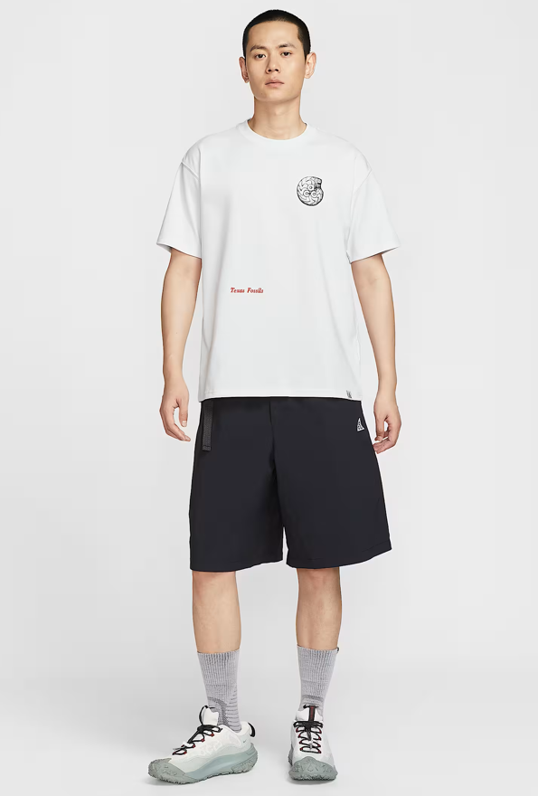 Nike ACG / Men's quick-drying fossil pattern T-shirt / white  /   JUL25