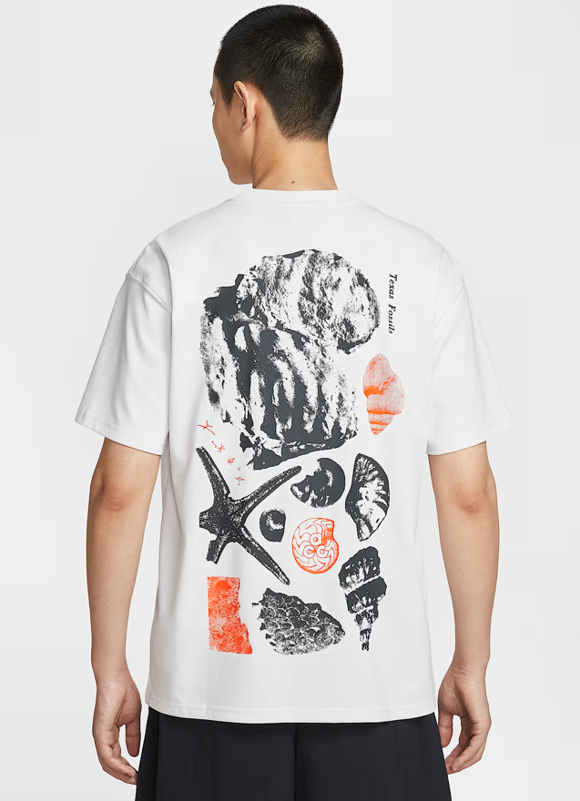 Nike ACG / Men's quick-drying fossil pattern T-shirt / white  /   JUL25