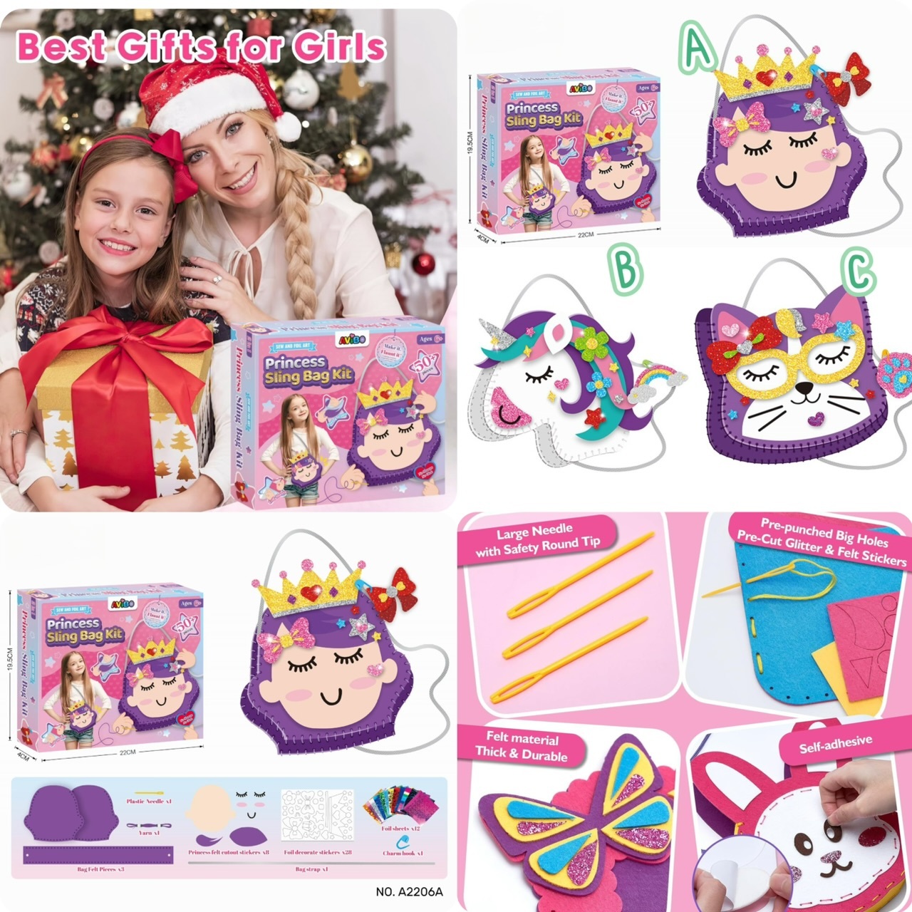 Amazon熱賣兒童DIY缝纫袋套裝 -2501458