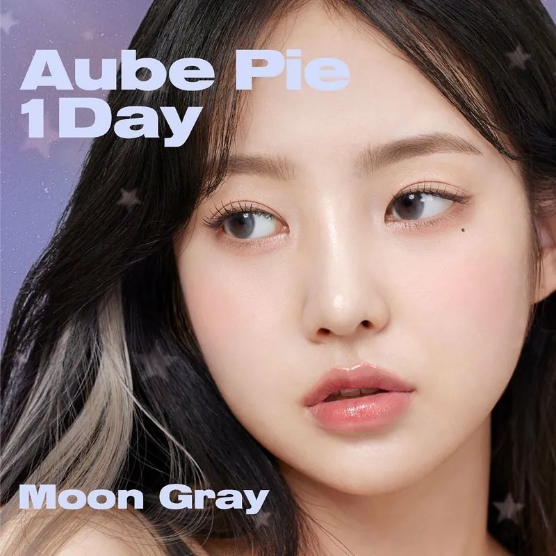 CHUU LENS Aube Pie 1 Day Moon Gray 月光灰｜日拋彩妝隱形眼鏡｜每盒10片
