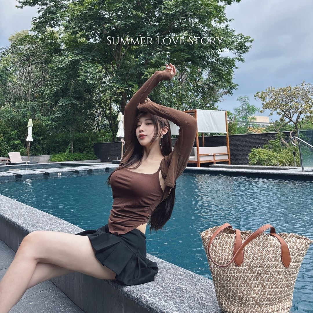 【渡假感罩件】DOMISS溫柔辣妹罩衫 顯瘦早晚防曬外套(現貨)