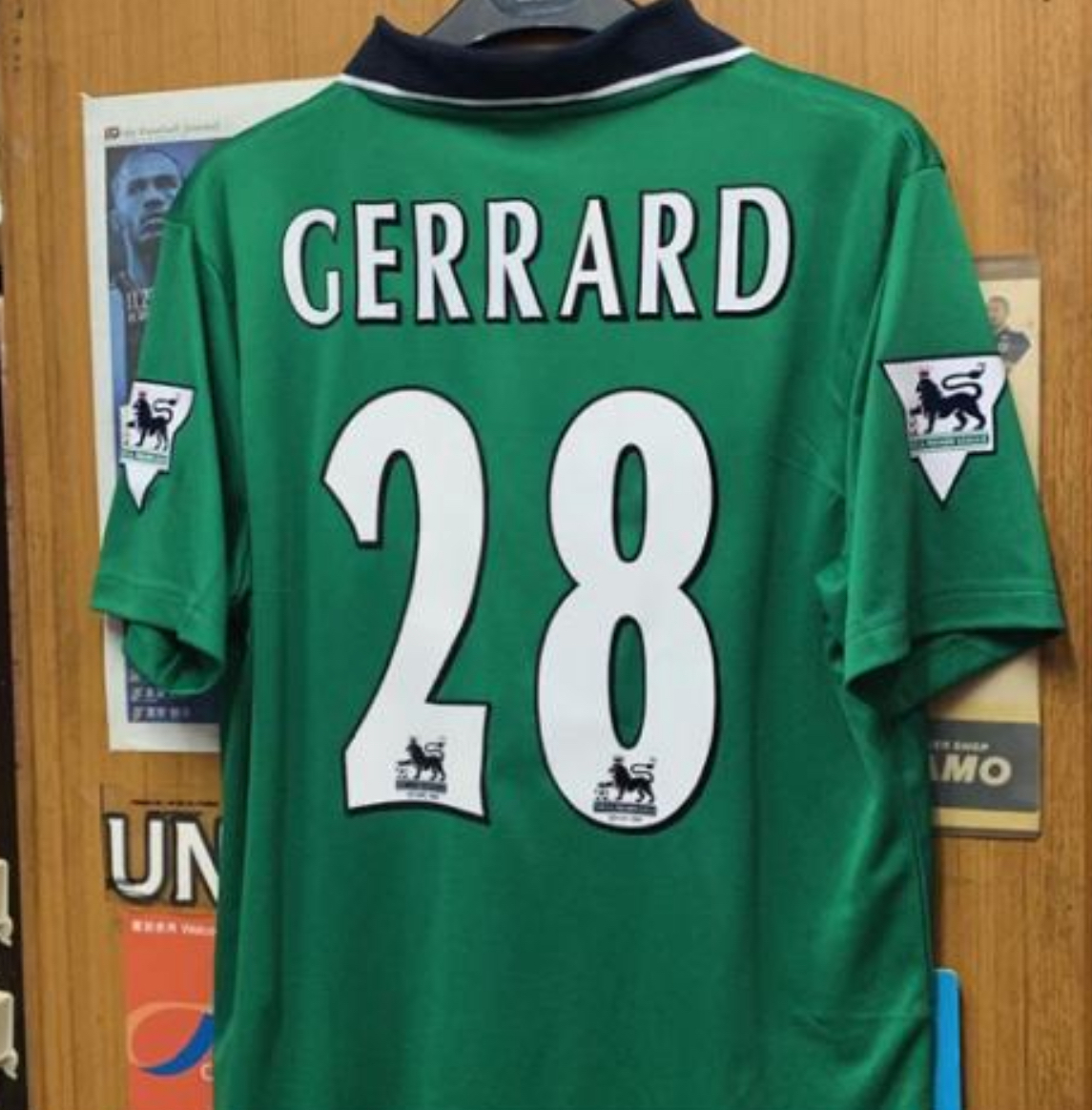 1999 Liverpool Retro Carlsberg Away Shirt with 28 GERRARD