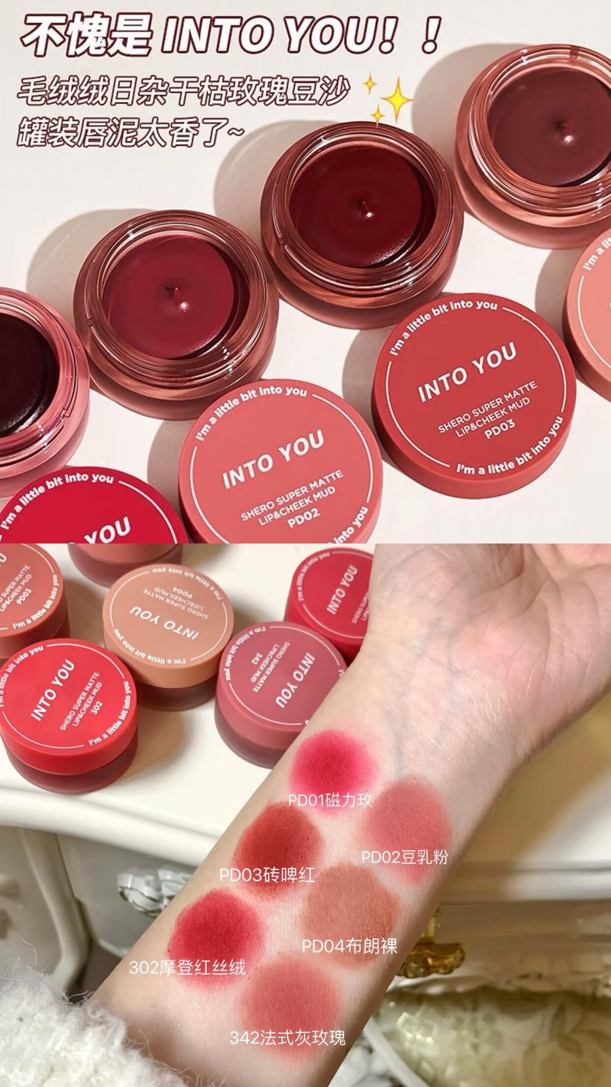 Into You Muse Matte Lip & Cheek Mud