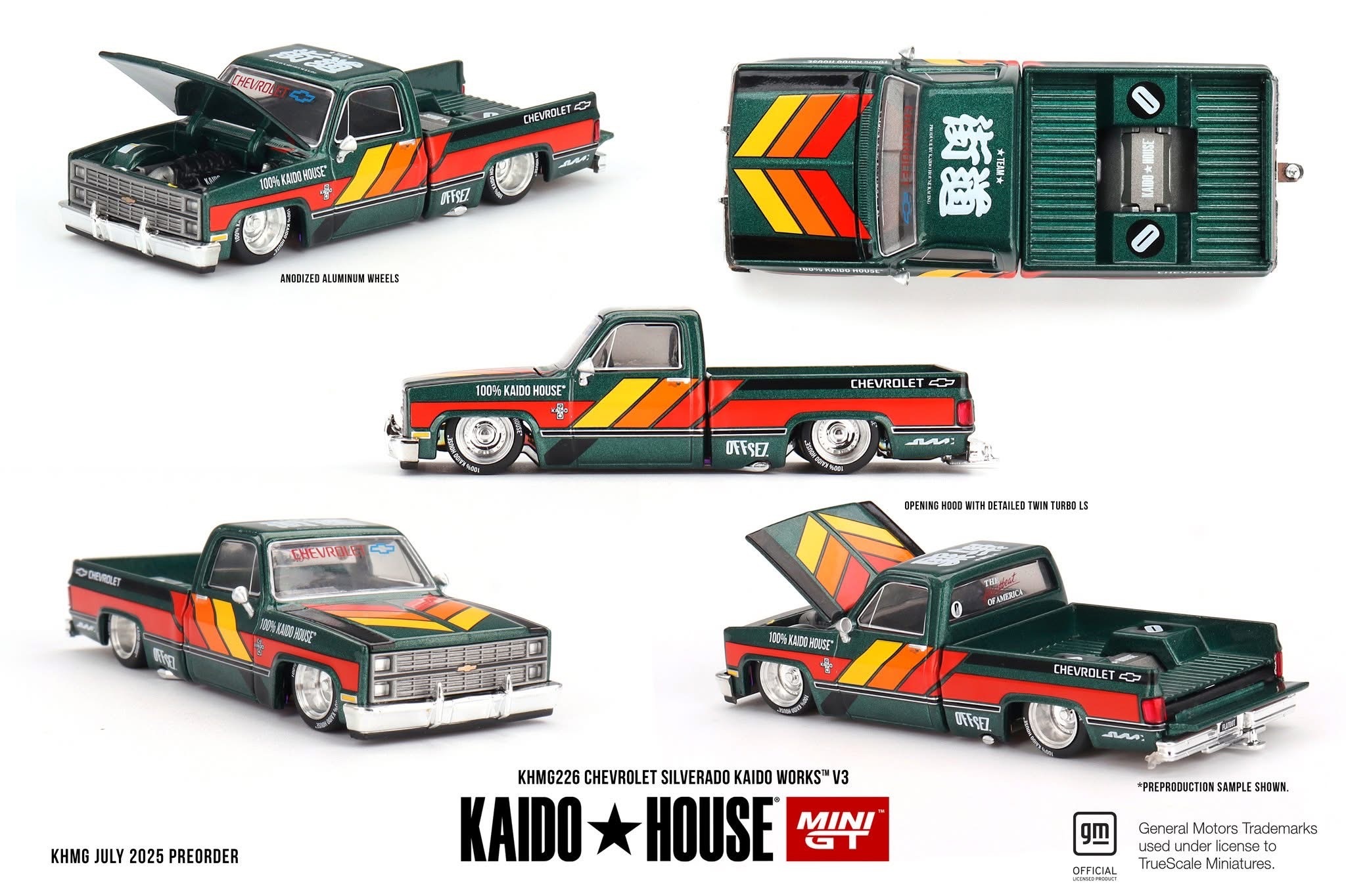 【預訂】Mini GT x Kaido House Chevrolet Silverado KAIDO WORKS V3