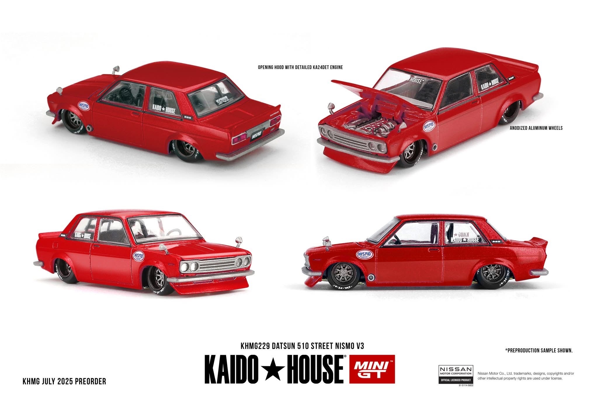 【預訂】Mini GT x Kaido House Datsun 510 Street Nismo V3