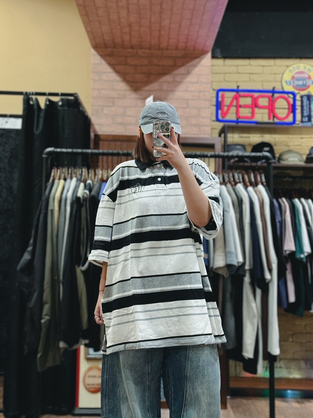 Chicano西海岸條紋POLO衫