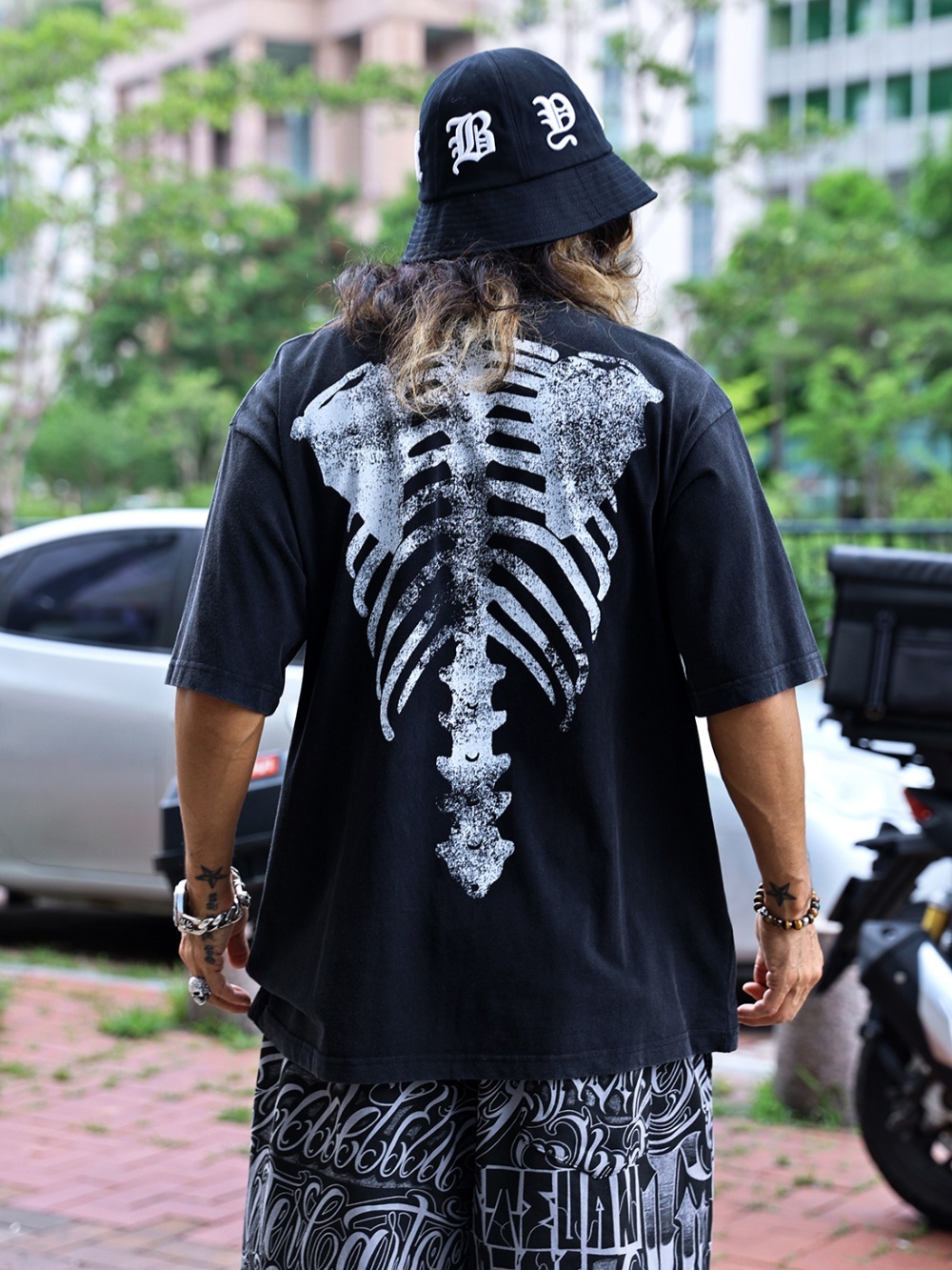 圓點骨頭短袖T恤