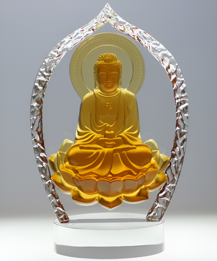 鹿港窯 居家開運琉璃擺飾【阿彌陀佛 】